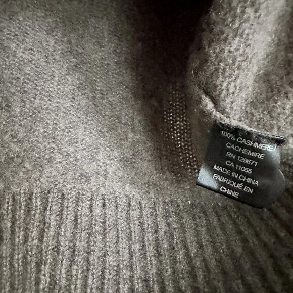 AUTUMN CASHMERE Fair Isle V-Neck Cashmere Cardigan in Gray Multi Size S - Picture 8 of 8